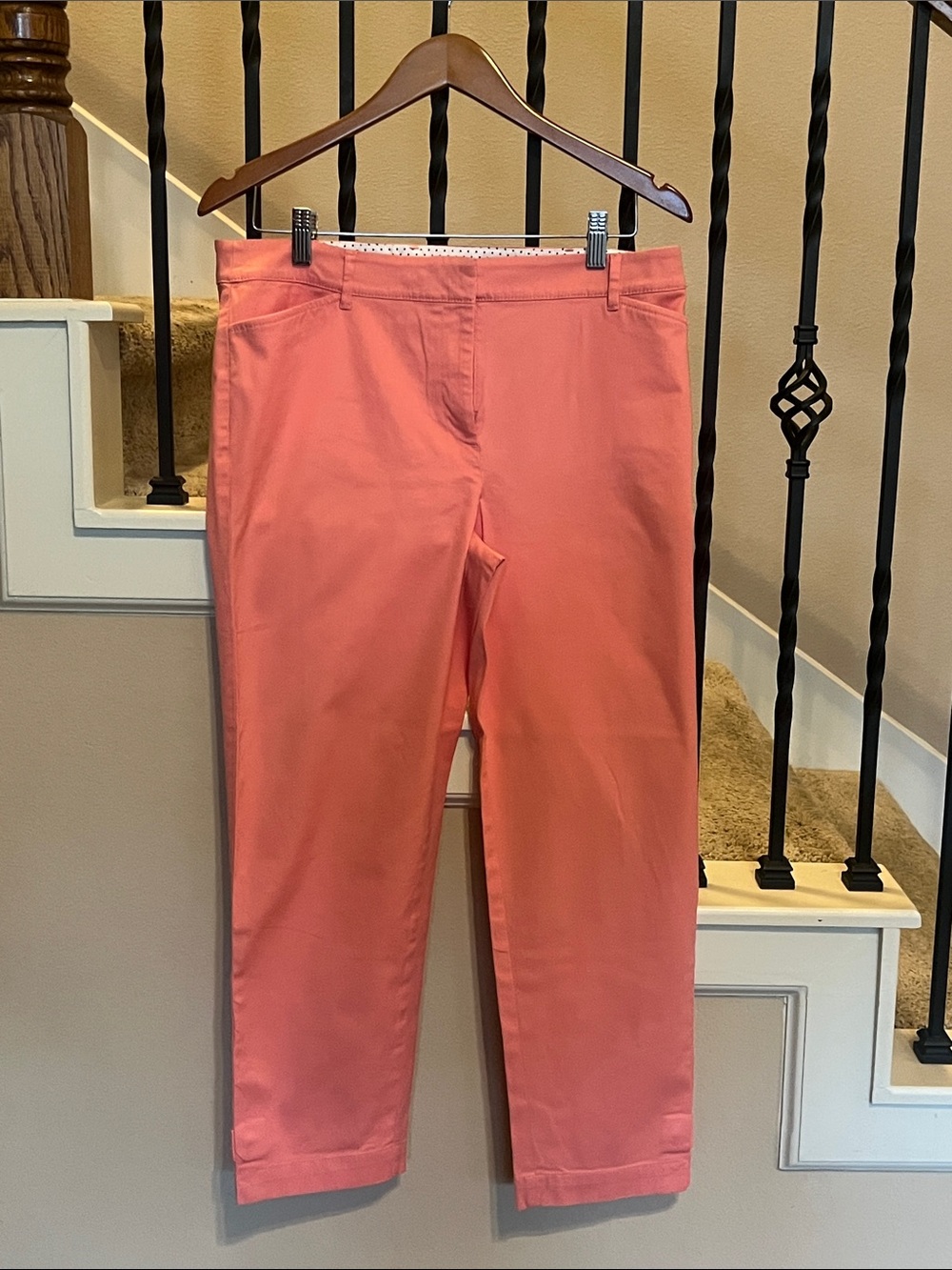 Talbots Coral-Pink Capris